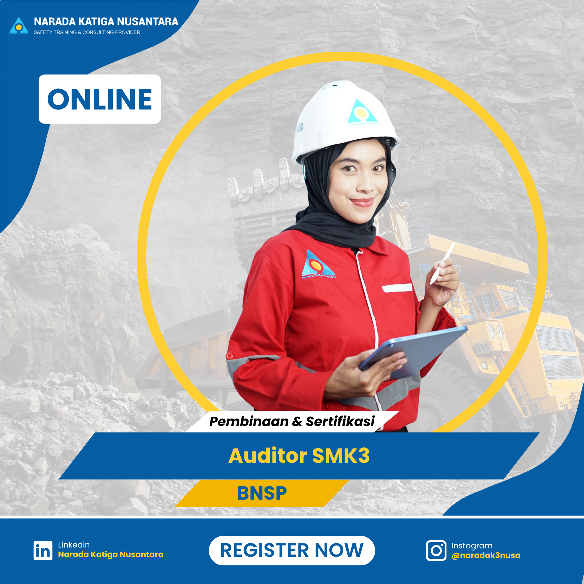 Pelatihan Auditor SMK3 BNSP - Online