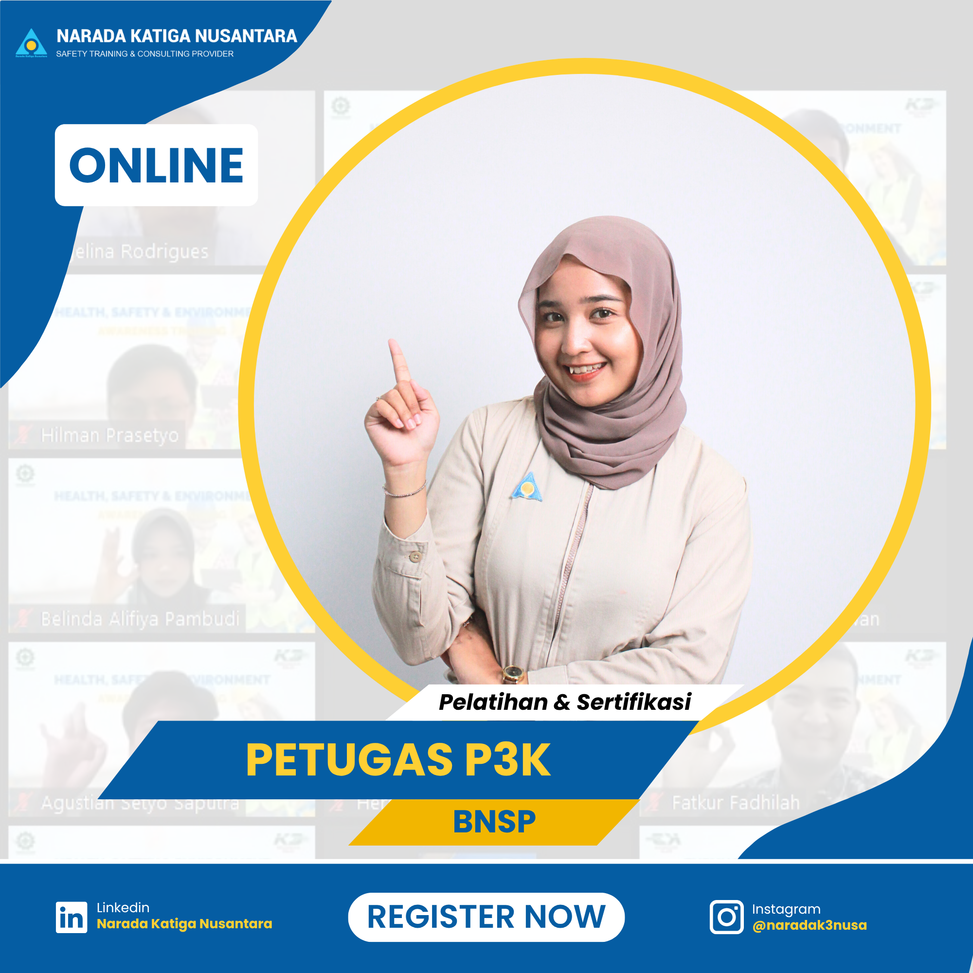 Pelatihan Petugas P3K BNSP - Online