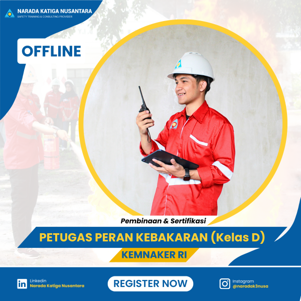 Pembinaan Petugas Peran Kebakaran Kelas D KEMNAKER - Offline